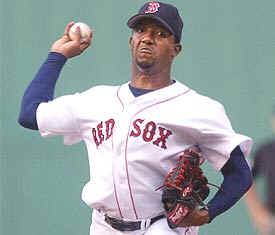 Pedro Martinez returns north of the border, fires first pitch to