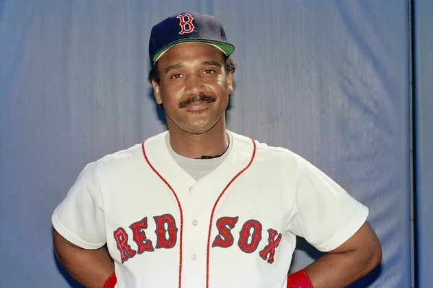 Jim Rice signing autographs for fans